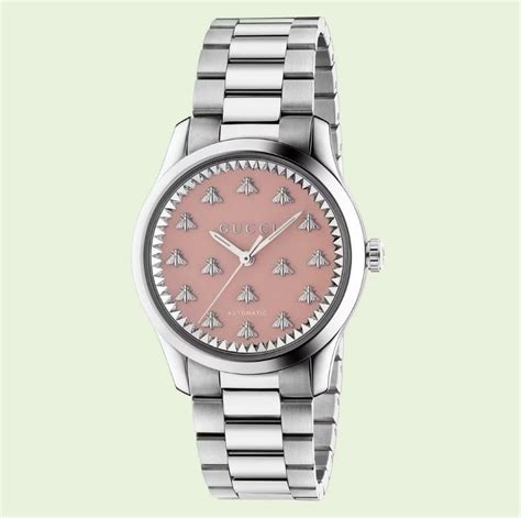 gucci pink bee watch|gucci bee watch men.